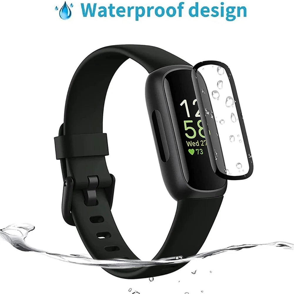 1Pc For Fitbit Inspire 3 Smartwatch Screen Protector High Definition Clear PET+PPT 3D Film - 5