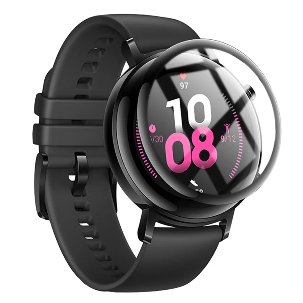 1Pc For Huawei Watch GT 2 42mm PET+PPT Clear Film 3D Scratch Resistant Watch Screen Protector - 1
