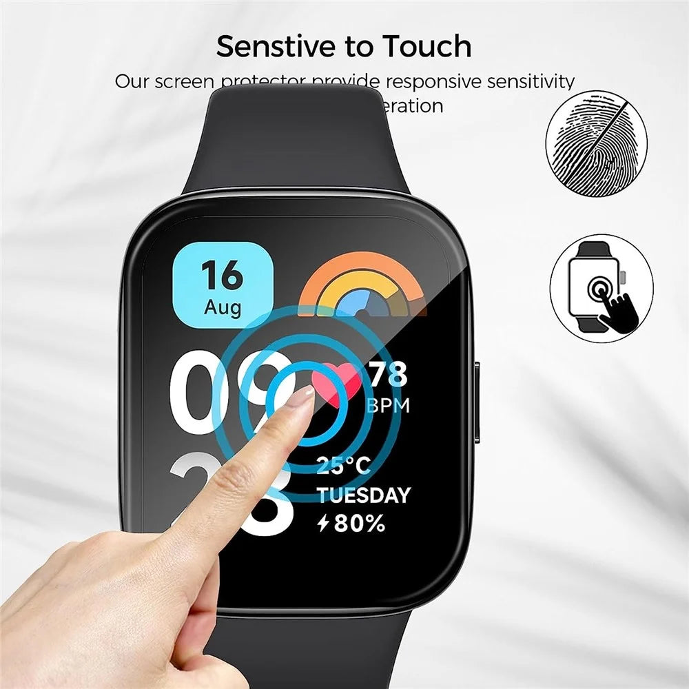 1Pc For Xiaomi Redmi Watch 3 Active / Watch 3 Lite 3D Curved Screen Protector PET+PPT Anti-scratch Watch Screen Film - 3