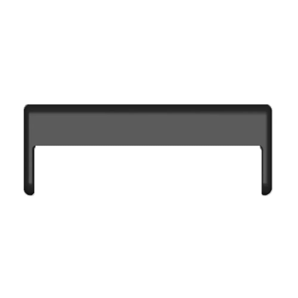 1 Pair Metal Connector Set Universal 22mm to 20mm Spring Bars Connector Watchband Adapter - Black - 2