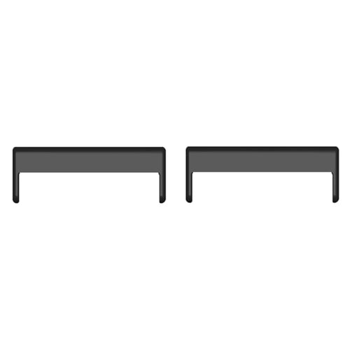 1 Pair Watch Band Connector Universal 20mm to 18mm Metal Watch Strap Adapter Accessory - Black - 1