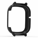 For Honor Watch 4 Bumper Frame Case Hard PC Watch Protective Cover with 20mm Adapter Connector - Black - 4