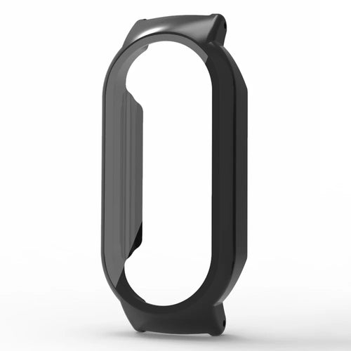For Xiaomi Mi Band 7 / Band 7 NFC Watch Case Cover with Tempered Glass Screen Protector - Black - 1