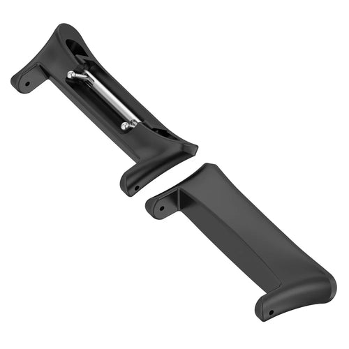 1 Pair for Honor Watch 4 (TMA-L19) 20mm Adapter Stainless Steel Watch Strap Connector - Black - 1