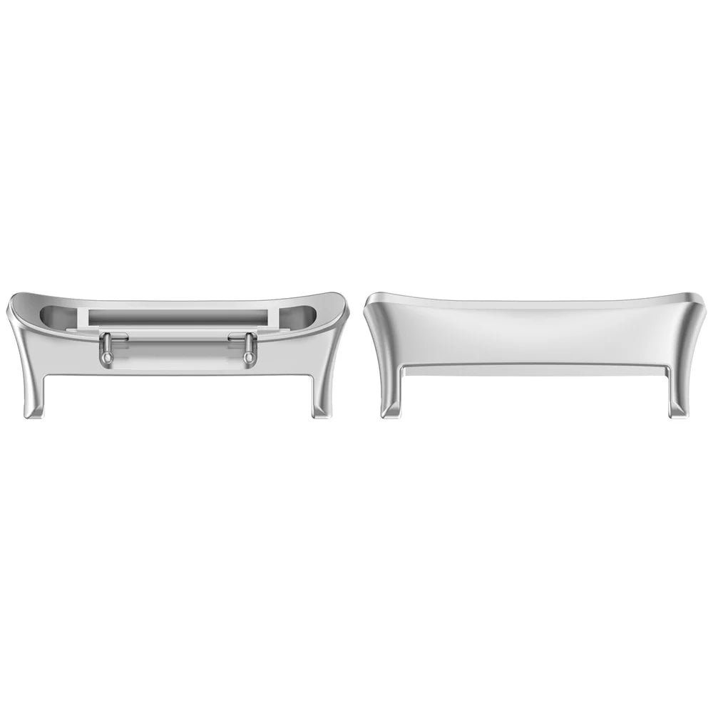 1 Pair for Honor Watch 4 (TMA-L19) Stainless Steel 20mm Connector Watch Strap Adapter - Silver - 2