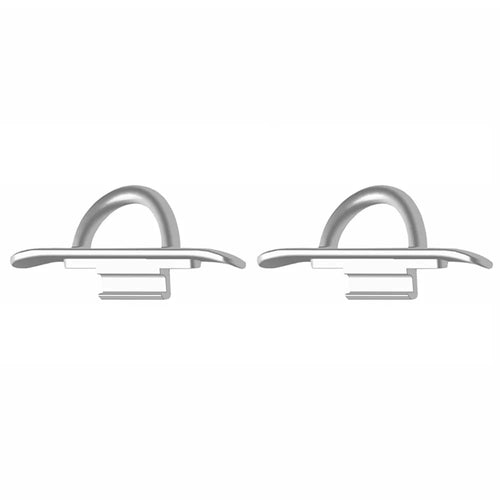 1 Pair For Xiaomi Redmi Watch 4 Metal Connector Watch Adapter for Neck Strap Lanyard - Silver - 1