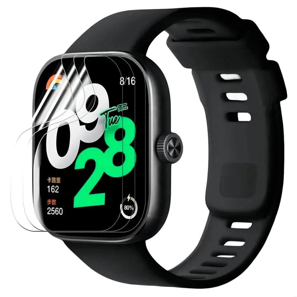 3Pcs for Xiaomi Redmi Watch 4 TPU Watch Screen Protector Anti-scratch HD Clear Hydrogel Film - 1