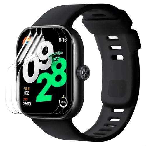 3Pcs for Xiaomi Redmi Watch 4 TPU Watch Screen Protector Anti-scratch HD Clear Hydrogel Film - 1