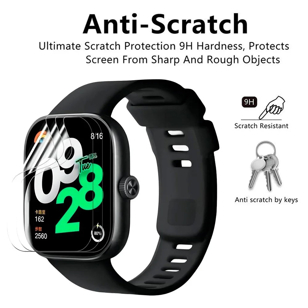 3Pcs for Xiaomi Redmi Watch 4 TPU Watch Screen Protector Anti-scratch HD Clear Hydrogel Film - 2