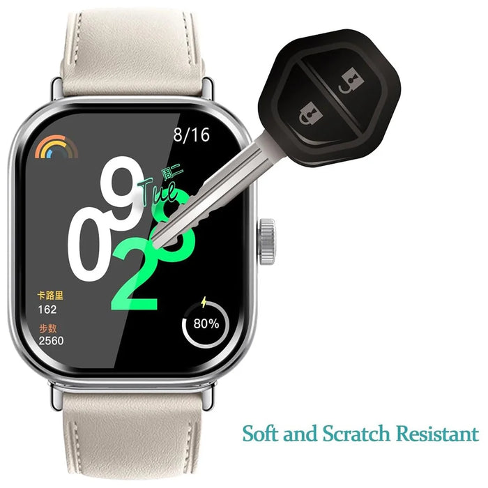 1Pc For Xiaomi Redmi Watch 4 PC+PET Film 3D Smartwatch Screen Protector - 3