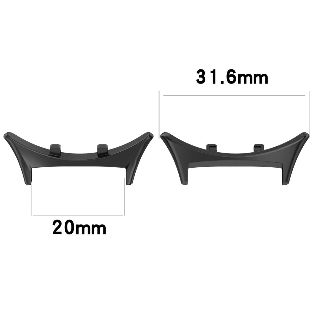 1 Pair Watch Strap Connector for vivo Watch 3 Metal Adapter Replaceable 20mm - Black - 3