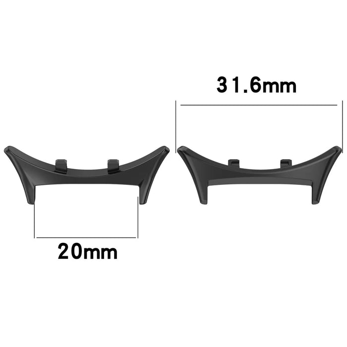 1 Pair Watch Strap Connector for vivo Watch 3 Metal Adapter Replaceable 20mm - Silver - 3