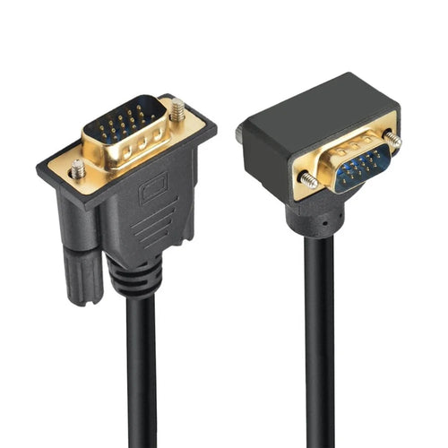 DB-007-UP-1.0M For Monitor / Projector / Computer Up Angled VGA RGB Male to Straight Male Extension Cable 3COAX+6C - 1