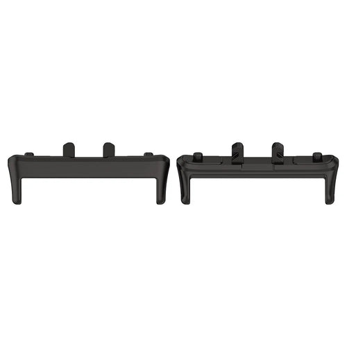 1 Pair Wrist Strap Connector for Samsung Galaxy Fit3 (SM-R390) 18mm Wristband Metal Adapter - Black - 1