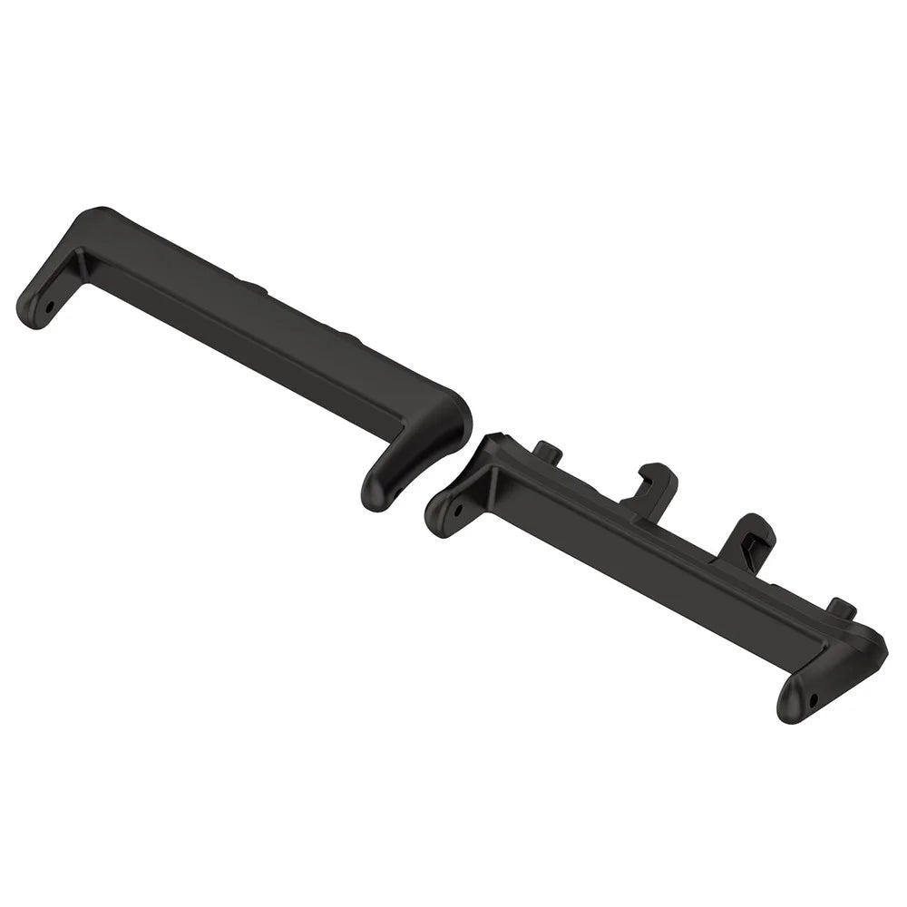 1 Pair Wrist Strap Connector for Samsung Galaxy Fit3 (SM-R390) 18mm Wristband Metal Adapter - Black - 2