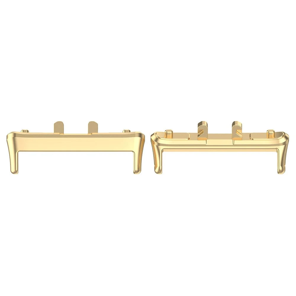 1 Pair Connector for Samsung Galaxy Fit3 (SM-R390) 18mm Watch Strap Metal Adapter - Gold - 1