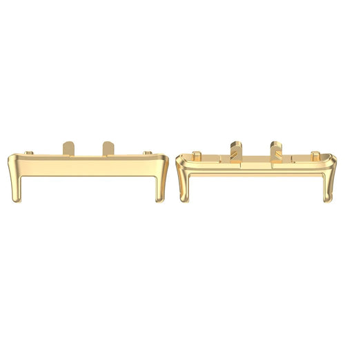 1 Pair Connector for Samsung Galaxy Fit3 (SM-R390) 18mm Watch Strap Metal Adapter - Gold - 1