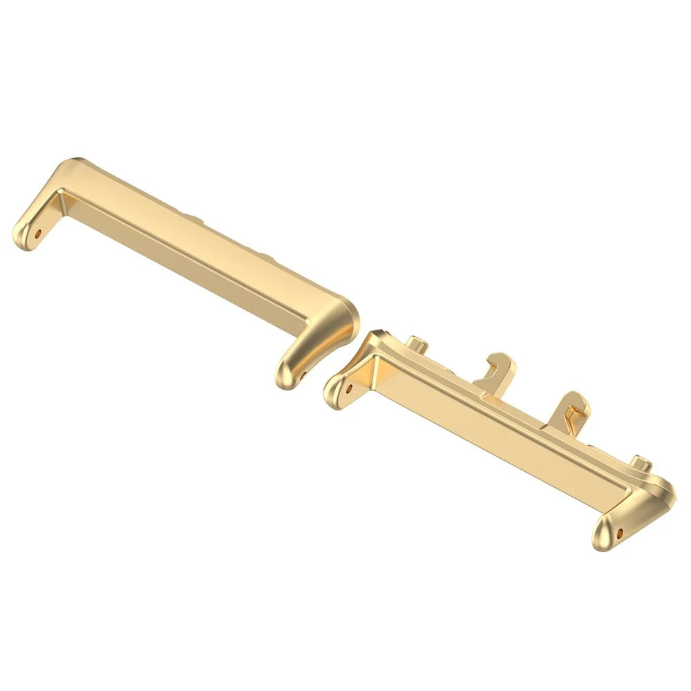 1 Pair Connector for Samsung Galaxy Fit3 (SM-R390) 18mm Watch Strap Metal Adapter - Gold - 2