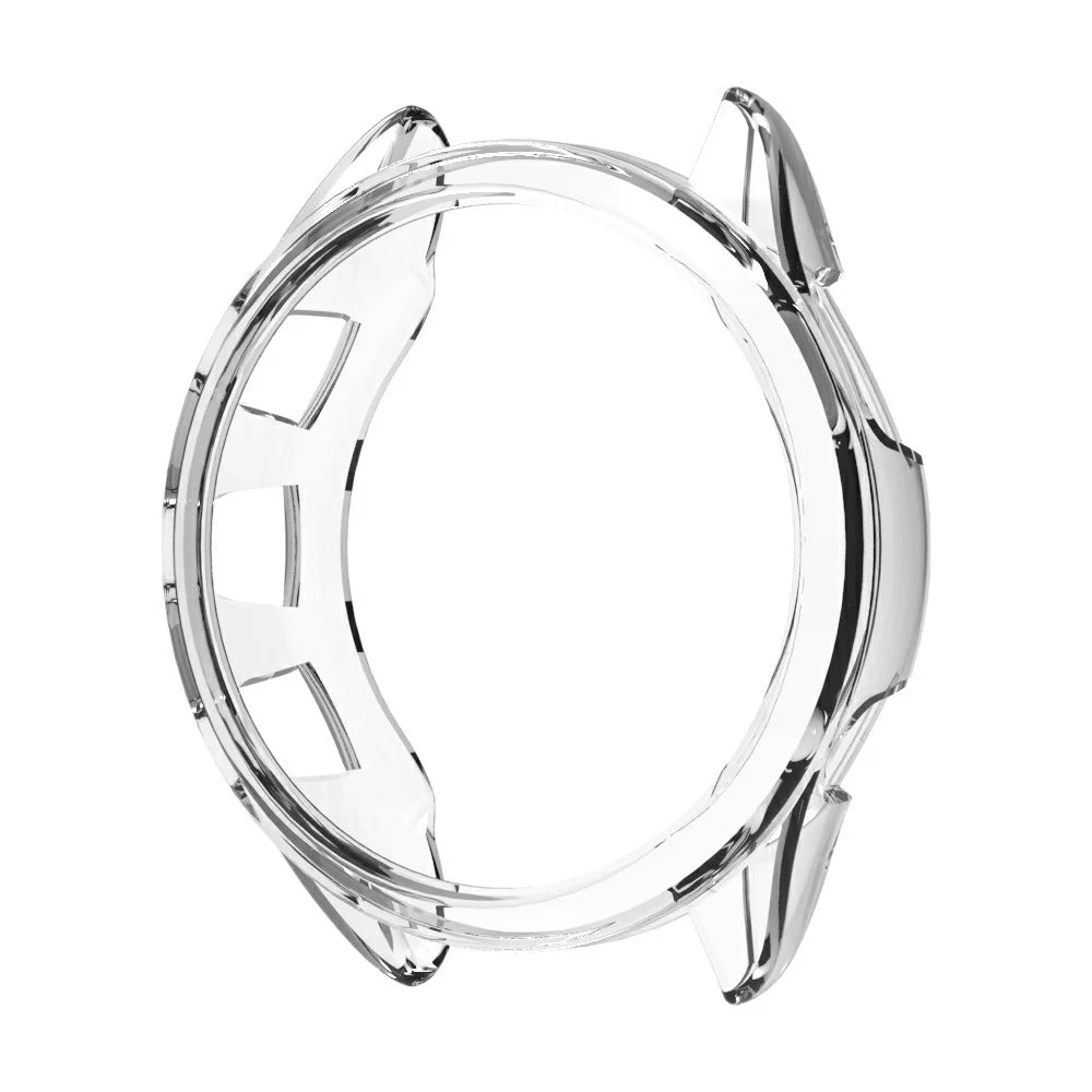 For Garmin Forerunner 165 Watch Case Half Cover Anti-drop TPU Watch Frame - Transparent - 1
