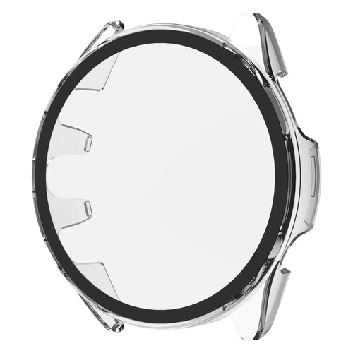 For Garmin Forerunner 165 Watch Case Hard PC Cover with Tempered Glass Screen Protector - Transparent - 1
