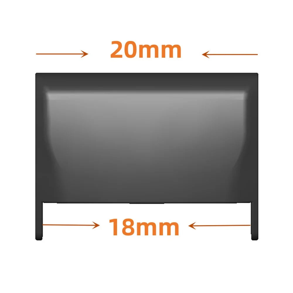For Garmin Fenix 7S / 7S Pro 42mm / 7S Sapphire Solar / 6S / 6S Pro / 5S / 5S Plus 1 Pair Watch Strap Connector 20-18mm Metal Adapter - Black - 4