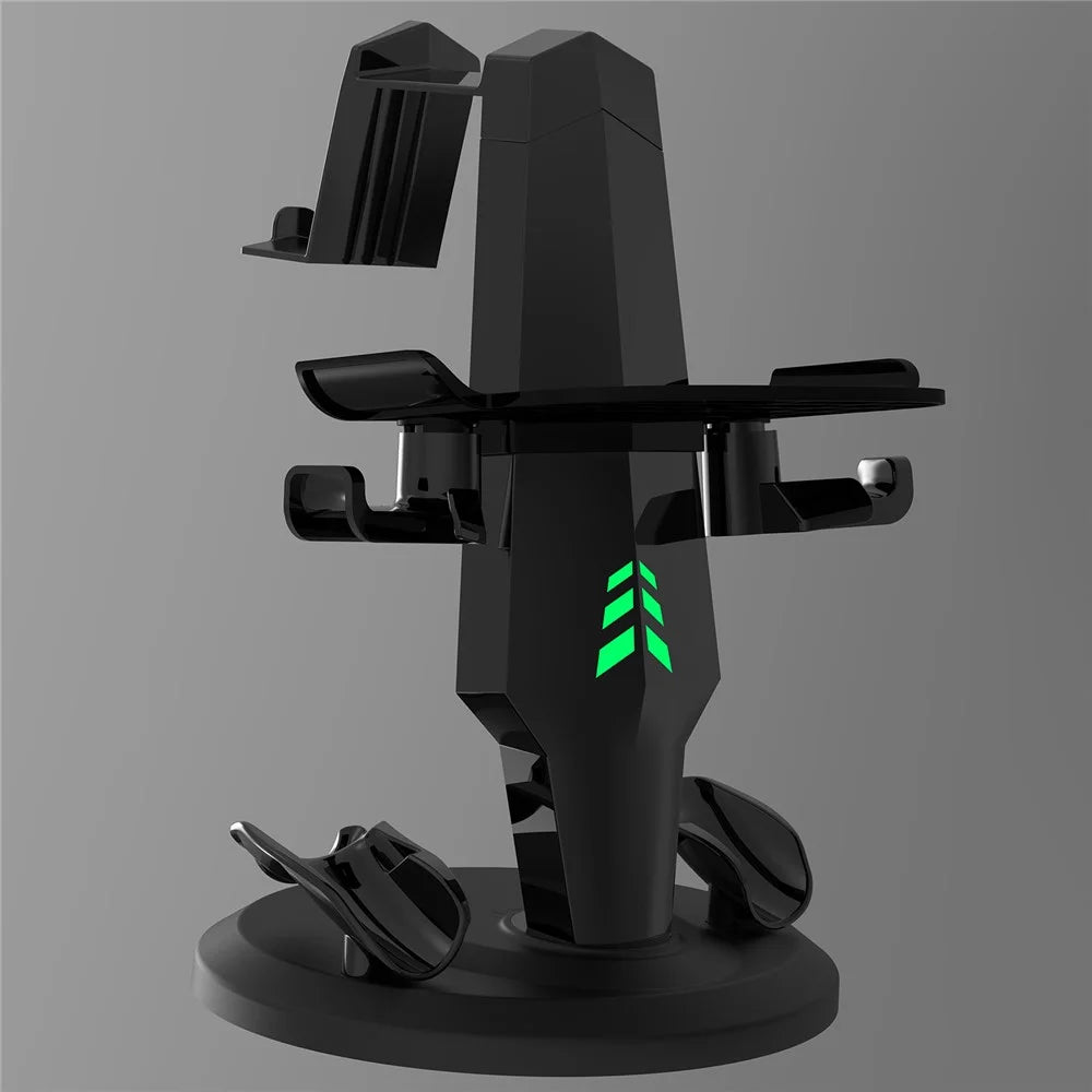 R012 For Oculus Quest 2 / 3 VR Display Holder Charging Station Storage Rack - 7