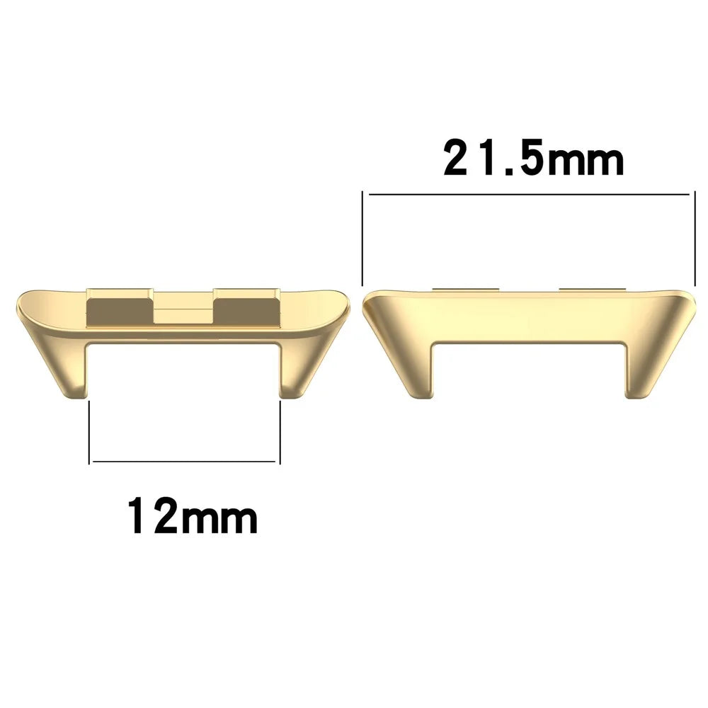 1 Pair For Honor Band 9 Watch Strap Stainless Steel Connector Wrist Band Adapter - Gold - 3