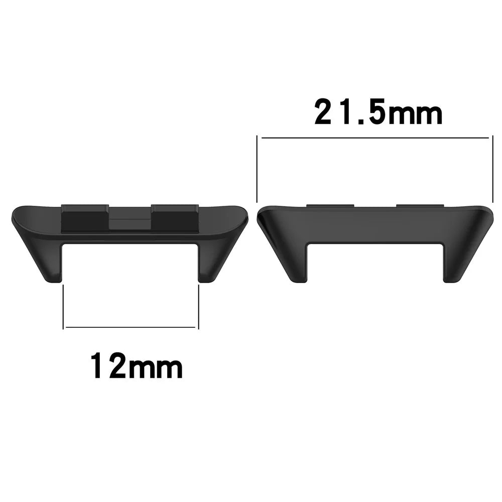 1 Pair For Honor Band 9 Stainless Steel Wrist Strap Connector Watch Band Adapter - Black - 3