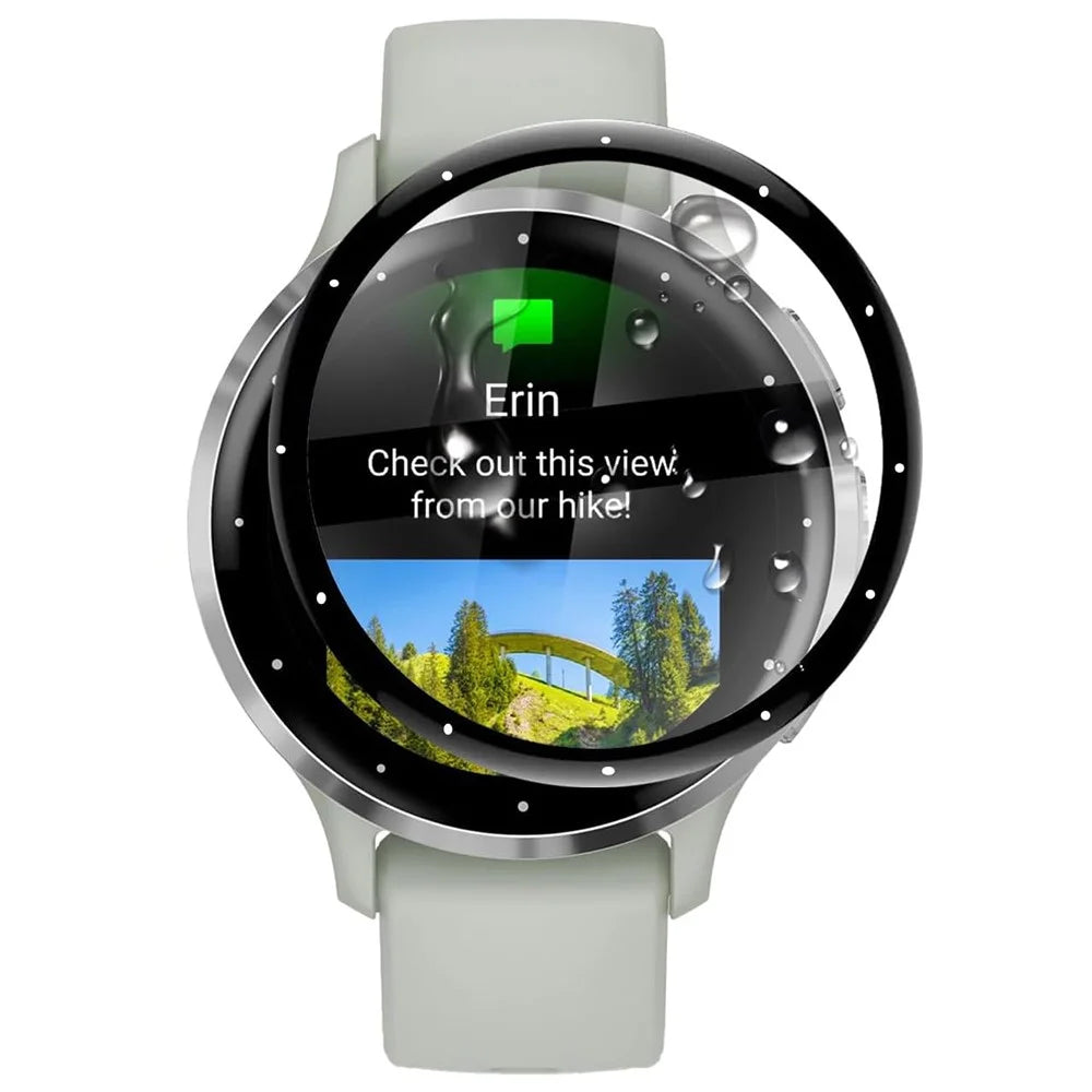 For Garmin Venu 3S Anti-scratch 3D PET Film Black Edge Watch Screen Protector - 1
