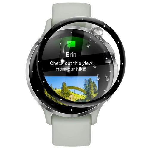 For Garmin Venu 3S Anti-scratch 3D PET Film Black Edge Watch Screen Protector - 1