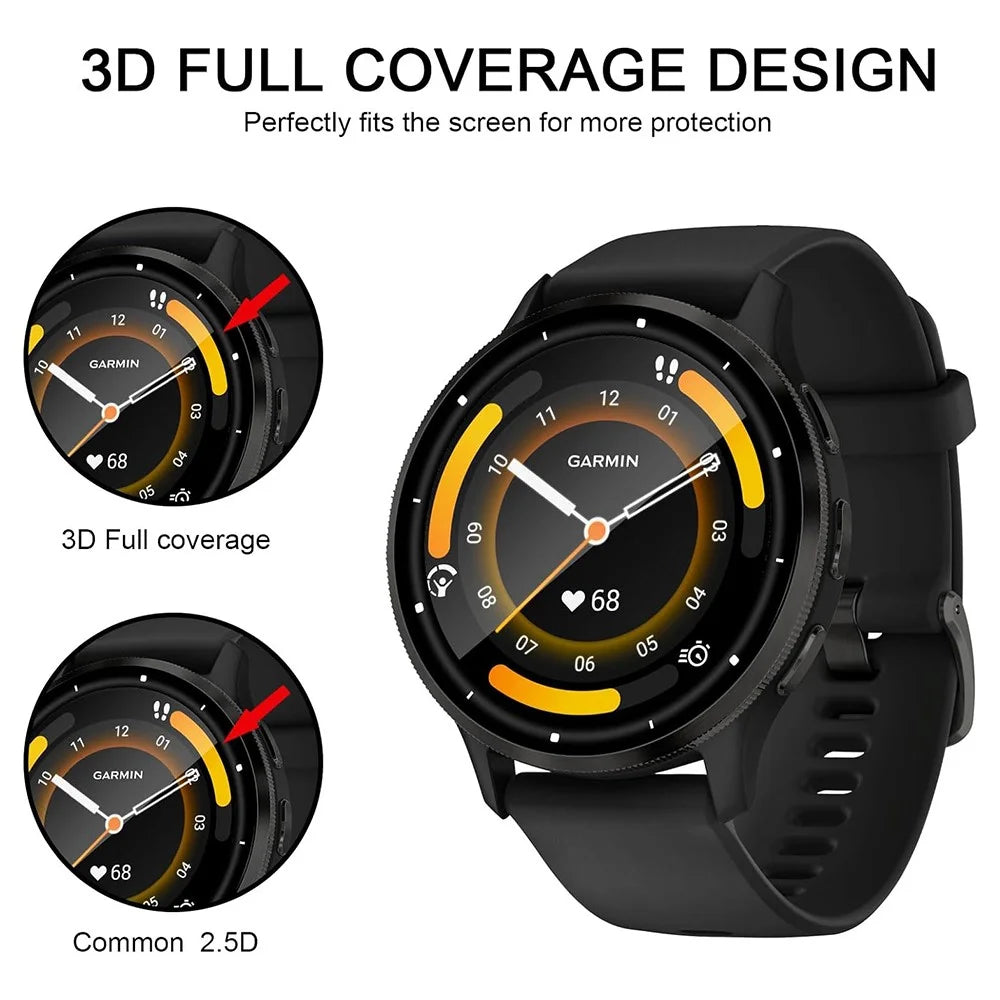 For Garmin Venu 3 Dustproof 3D Curved Film High Touch Sensitive PET Watch Screen Protector - 7