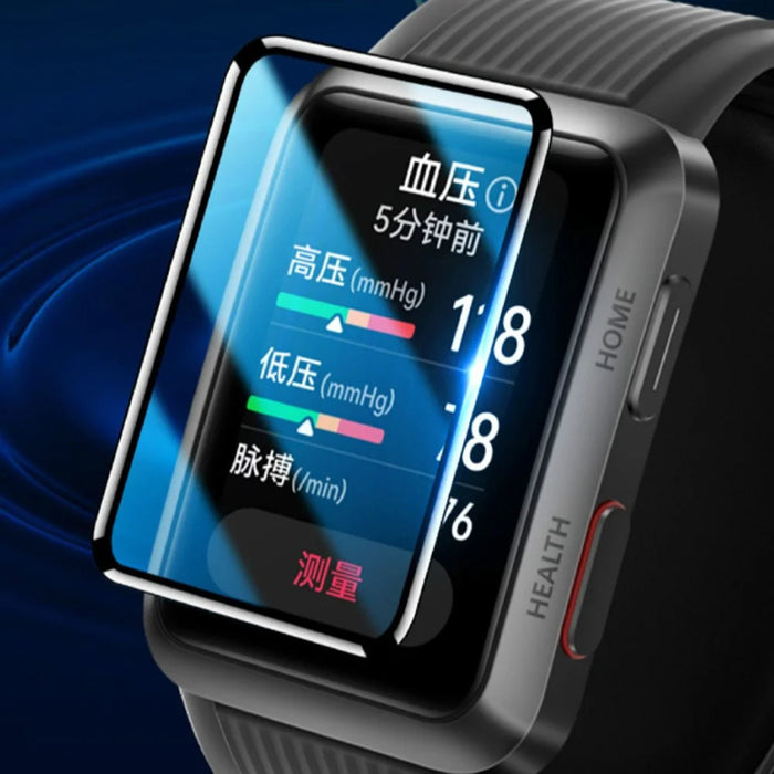 1Pc For Huawei Watch D Screen Protector 3D Curved HD Clear Black Edge PET Watch Film - 1