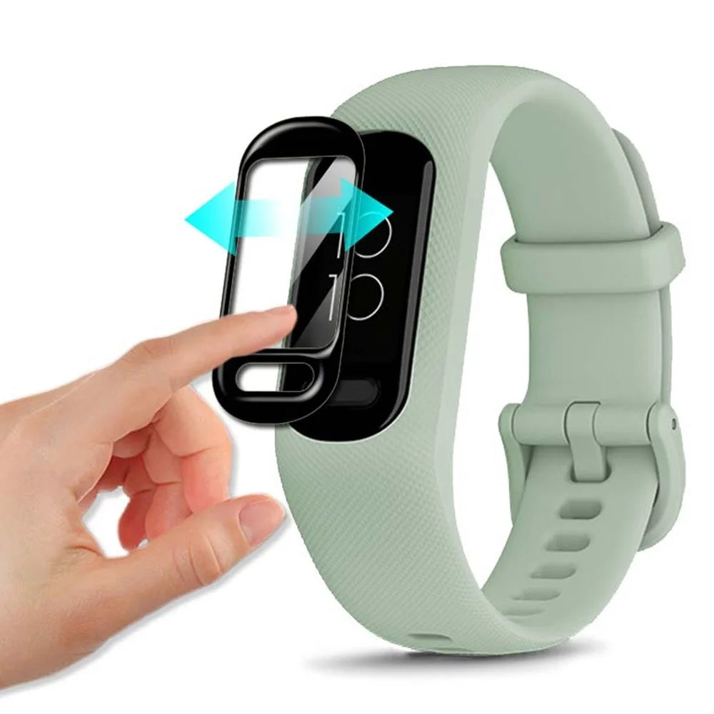 1Pc For GarminSmart 5 3D Curved Anti-scratch Watch Screen Protector HD Clear Black Edge PET Film - 3