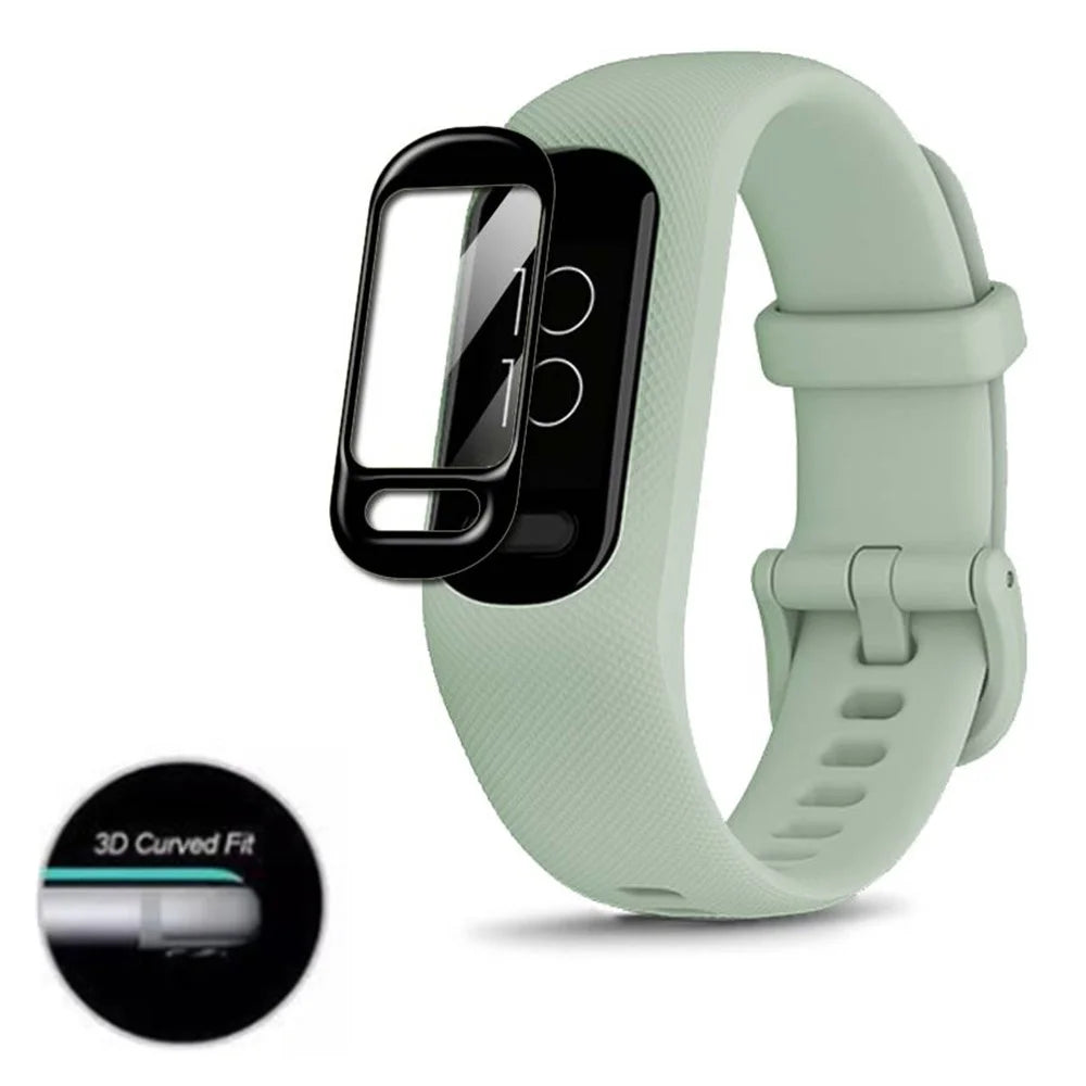 1Pc For GarminSmart 5 3D Curved Anti-scratch Watch Screen Protector HD Clear Black Edge PET Film - 4
