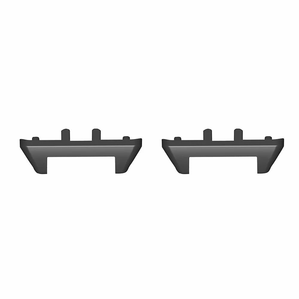 1 Pair For Samsung Galaxy Fit3 Watch Strap Metal Connector 12mm Wrist Band Adapter - Black - 1