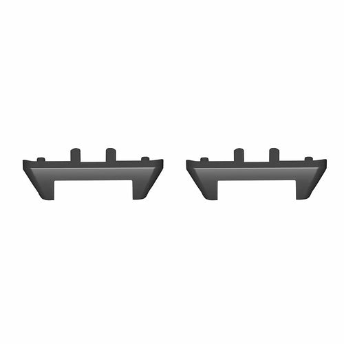 1 Pair For Samsung Galaxy Fit3 Watch Strap Metal Connector 12mm Wrist Band Adapter - Black - 1