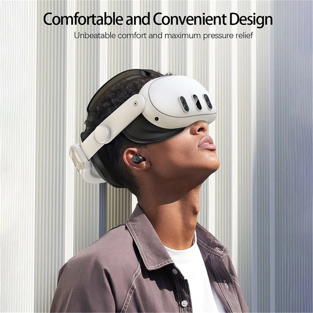 For Meta Quest 3 Replacement Headband with Adjustable Knob VR Headset Accessories - Gold - 6