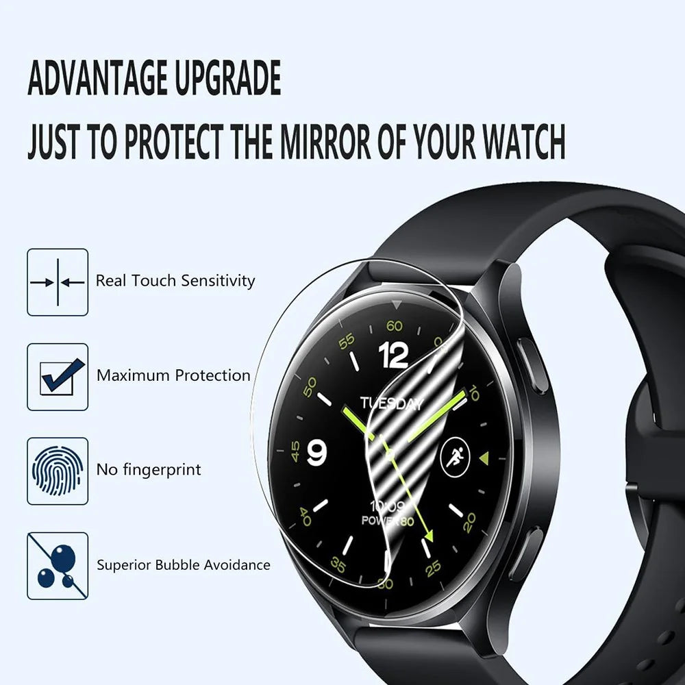 3Pcs for Xiaomi Watch 2 Screen Protector Flexible TPE HD Clear Anti-Scratch Film - 5