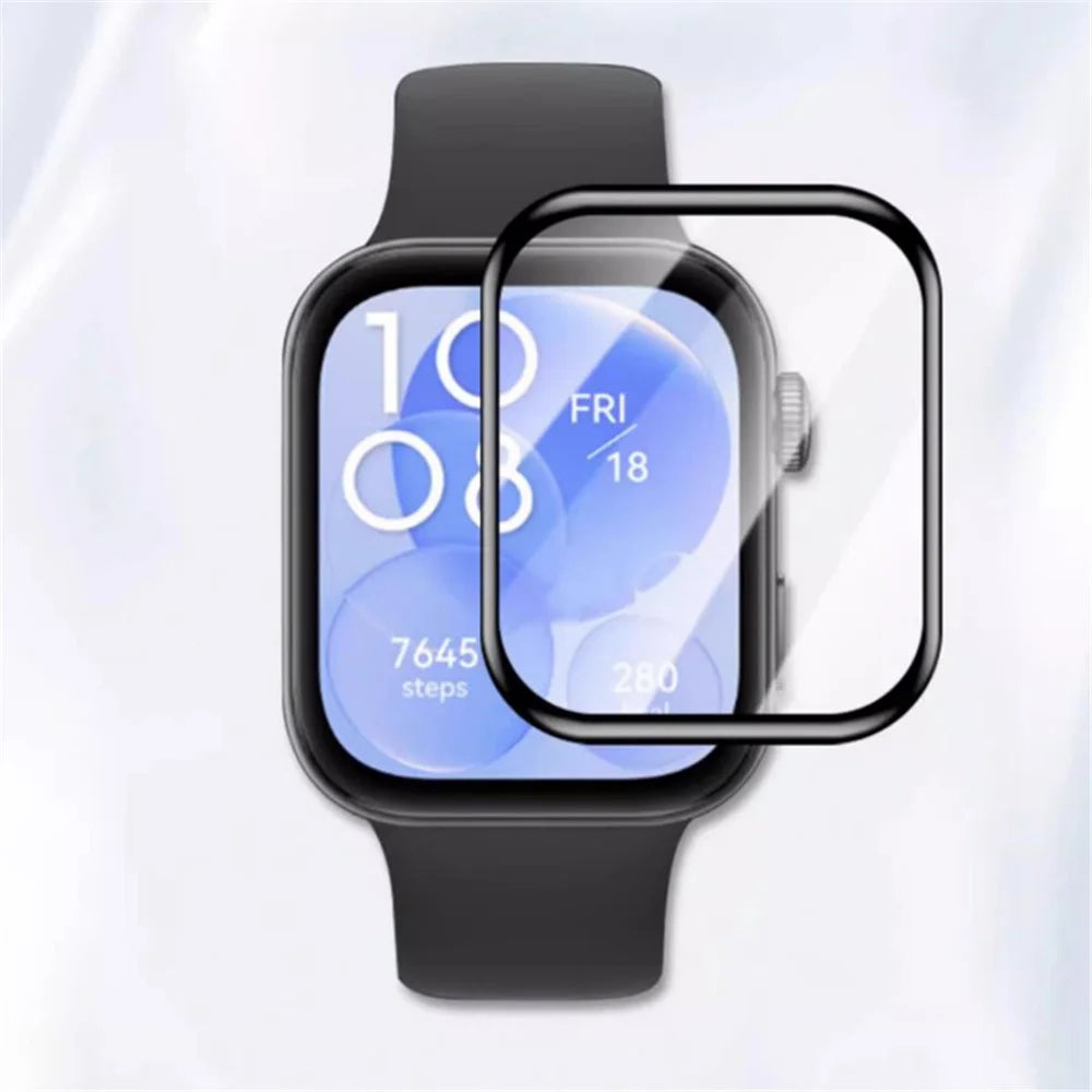 For Huawei Watch Fit 3 Anti-Scratch Film TPU 3D Smartwatch Screen Protector - 5