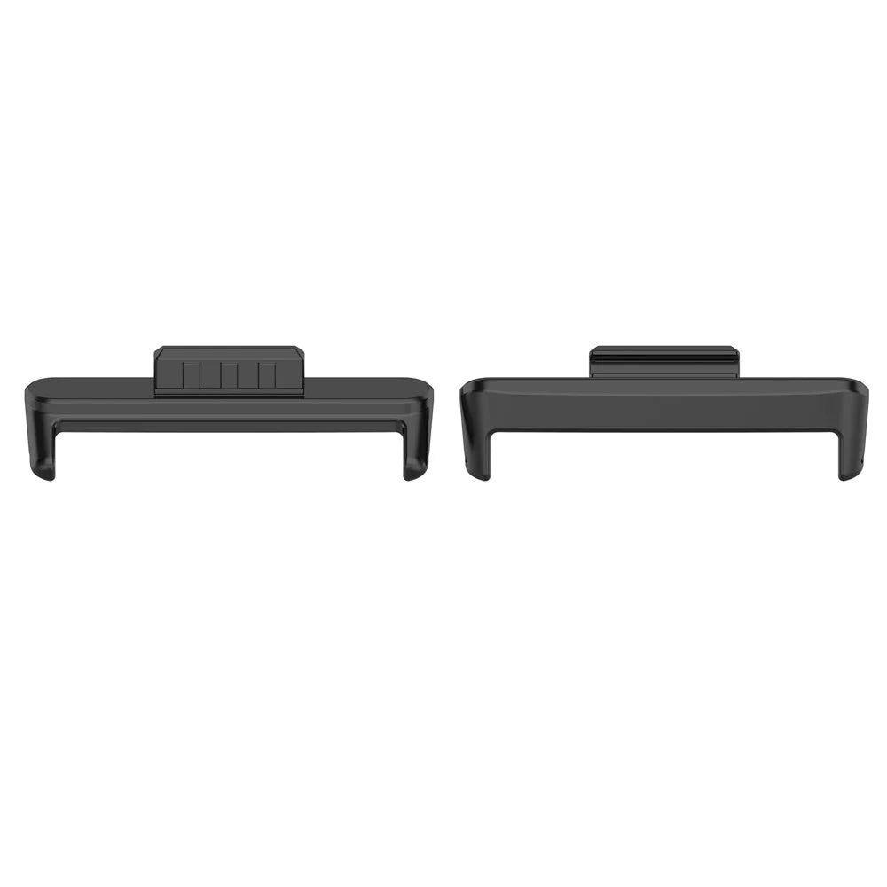 1 Pair for Huawei Watch Fit 3 Watch Strap Metal Connector 20mm Wrist Band Adapter - Black - 2