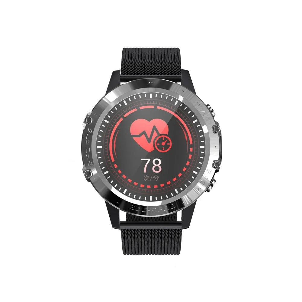 P8 1.3-inch Color Full Touch Screen Waterproof Health Monitoring Bluetooth-compatible Smart Watch - Black - 4