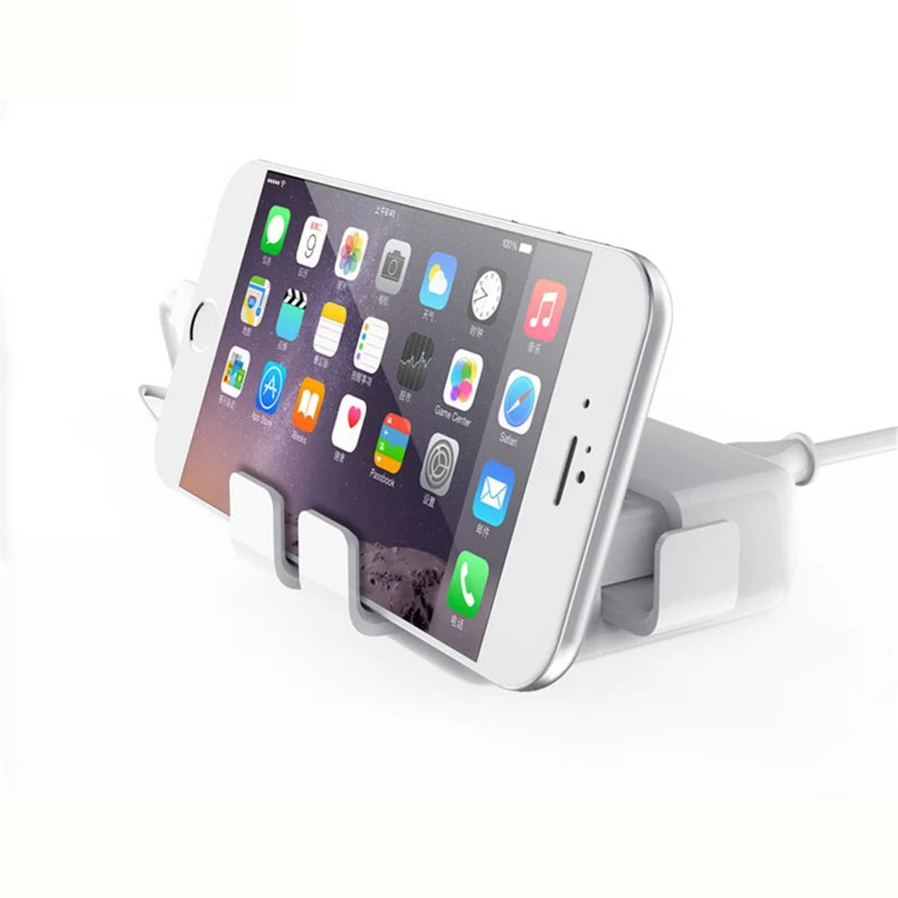 Portable 4 USB Ports Charger Multi USB Power Adapter for Xiaomi Samsung - US Plug - 2