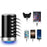 Cylinder Shape 6 Ports Desktop Charging Station USB Hub Wall Charger - Black - 4