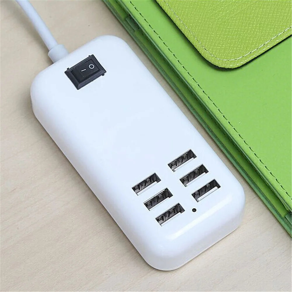 6-Port USB Charging Station Wall Charger AC Power Adapter - EU Plug - 2