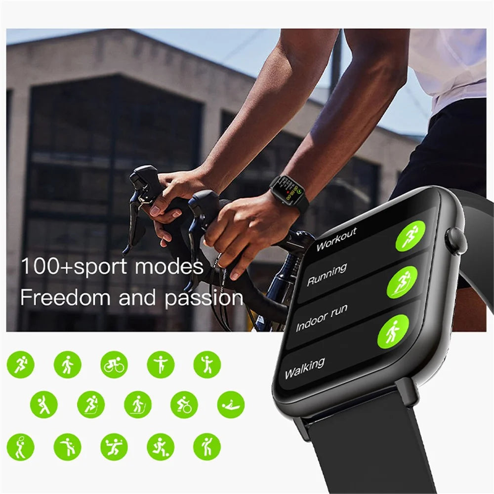 Q19 Pro Max Bluetooth-compatible Calling Smart Watch Heart Rate Sleep Monitoring Fitness Tracker Smart Bracelet - Black - 5