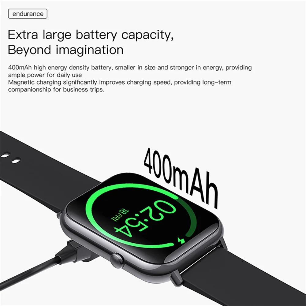 Q19 Pro Max Bluetooth-compatible Calling Smart Watch Heart Rate Sleep Monitoring Fitness Tracker Smart Bracelet - Black - 6