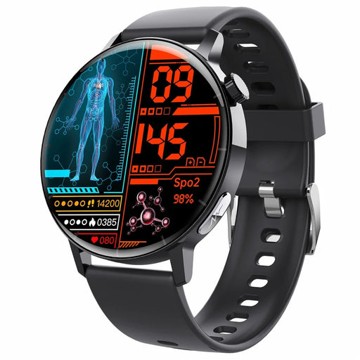 F67 Pro ECG Blood Sugar Uric Acid Monitoring Smart Watch 1.41-inch Round Sport Watch - 1
