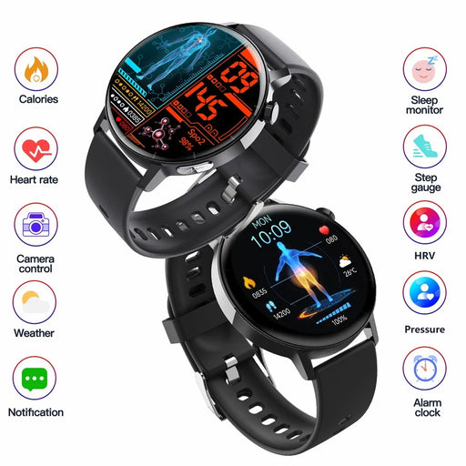 F67 Pro ECG Blood Sugar Uric Acid Monitoring Smart Watch 1.41-inch Round Sport Watch - 2