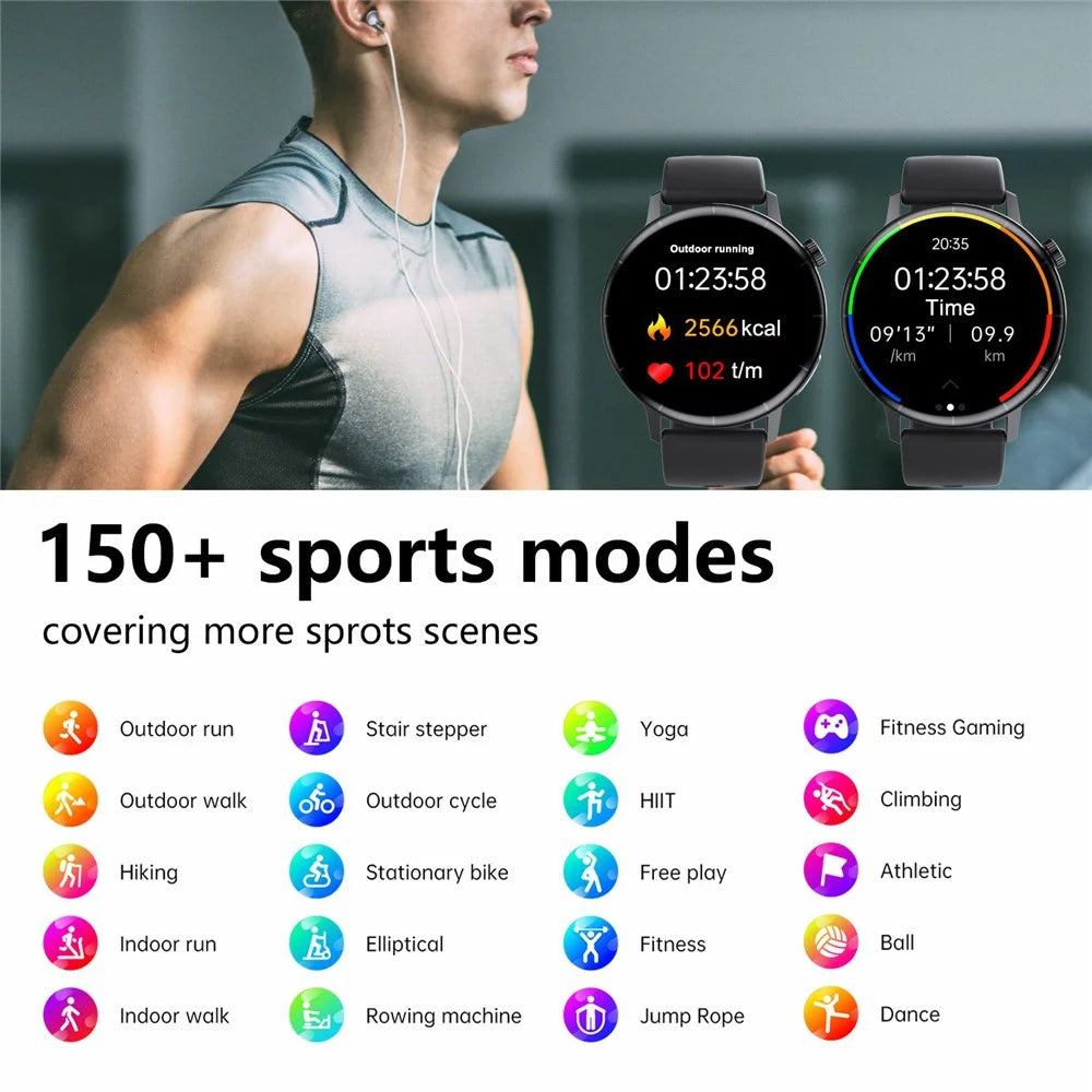 F67 Pro ECG Blood Sugar Uric Acid Monitoring Smart Watch 1.41-inch Round Sport Watch - 3