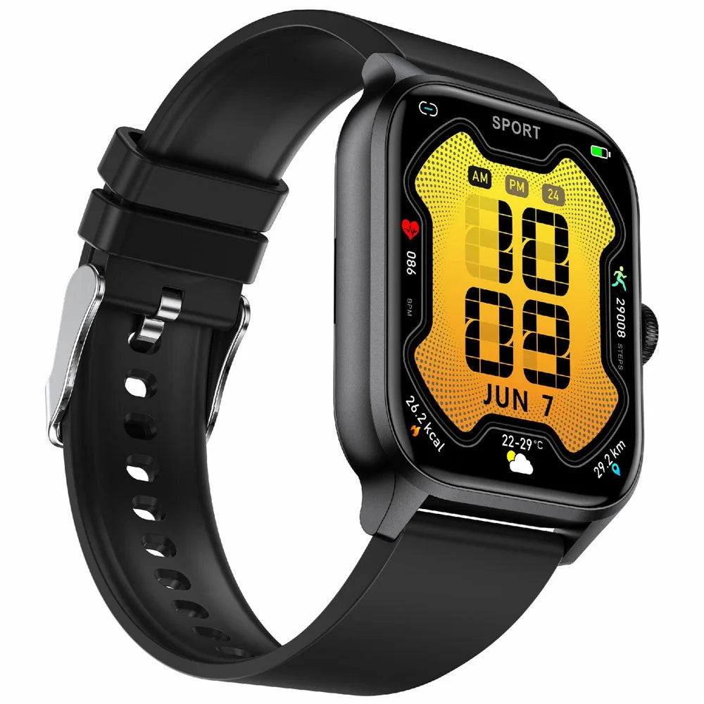 QX15 Realtek Chip 1.85-inch TFT Screen Blood Oxygen Monitor Bluetooth-compatible Smart Watch - Black - 2